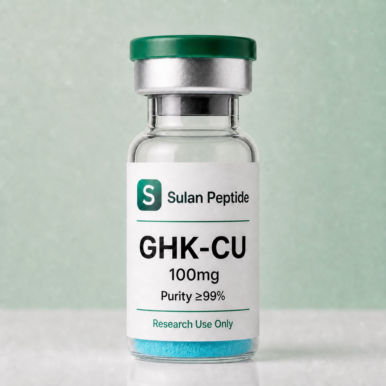 GHK-CU Research Peptide research-use peptide vial by Sulan Peptide