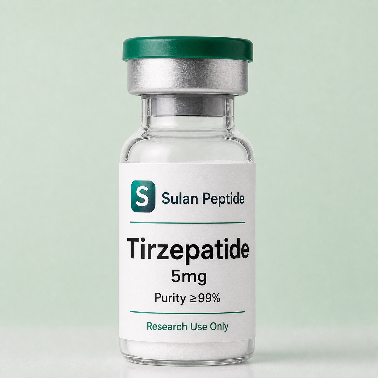 Tirzepatide Research Peptide research-use peptide vial by Sulan Peptide